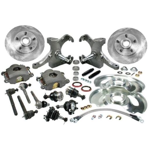 Classic Performance Products Front Disc Brake And OE Style Stock Height Spindle Upgrade Kit For 5x5 Lug Pattern Chevrolet C10 1963-1970