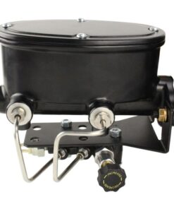 Classics Master Cylinder 1-1/8" Bore Oval Black With Proportioning Valve Kit