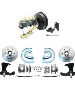 CJ Classics Truck Power Disc Brake Conversion Kit 6-Lug Black 9 Booster Chevrolet C10 1963-1966