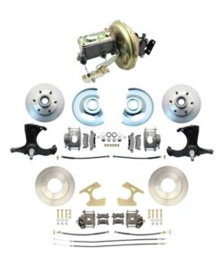 CJ Classic Trucks Power Disc Brake Conversion Single 6-Lug Booster Front And Rear Kit Chevrolet C10 1967-1970