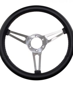 Steering Wheel 14 6-Bolt Simulated Leather Wrapped