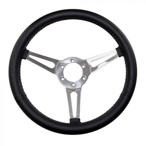 Steering Wheel 14 6-Bolt Simulated Leather Wrapped