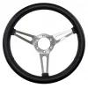 Classics Steering Wheel 14 6-Bolt Simulated Leather Wrapped Black