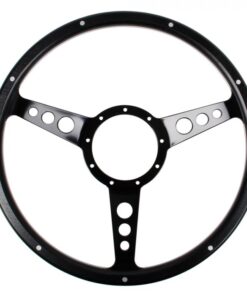 Classics Steering Wheel 14 9-Bolt Black Forest with Black 3-Hole Spokes