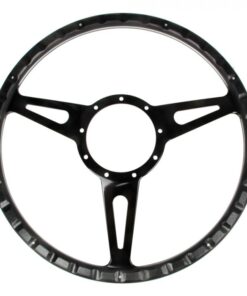 Steering Wheel Black Forest 14 6-Bolt Black Spokes