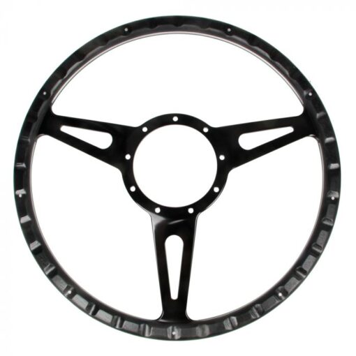 Steering Wheel Black Forest 14 6-Bolt Black Spokes