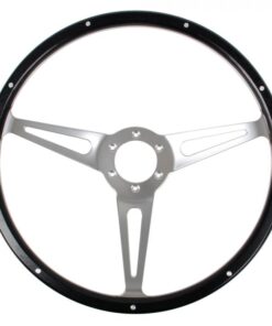 Classics Steering Wheel Black Forest 15 6-Bolt With Satin Slotted Spokes