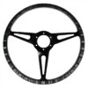 Classics Steering Wheel 15 6-Bolt Black Forest with Black Slotted Spokes